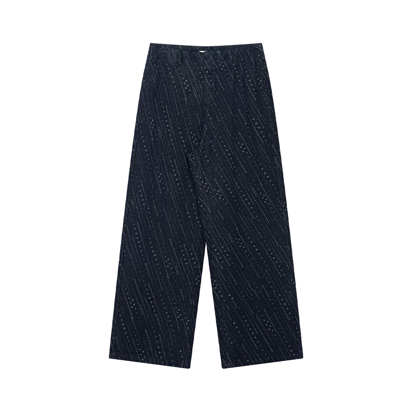 Meteor Polka Dot Wide-Leg Jeans