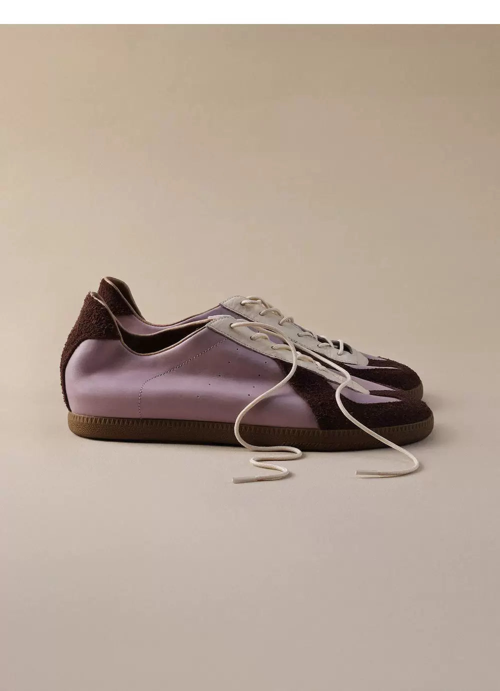 Artichoke Mixed-Leather Low-Profile Trainer Sneakers