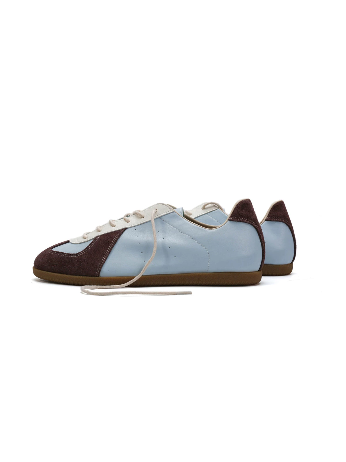 Cloudine Waxed Leather Low-Profile Trainer Sneakers