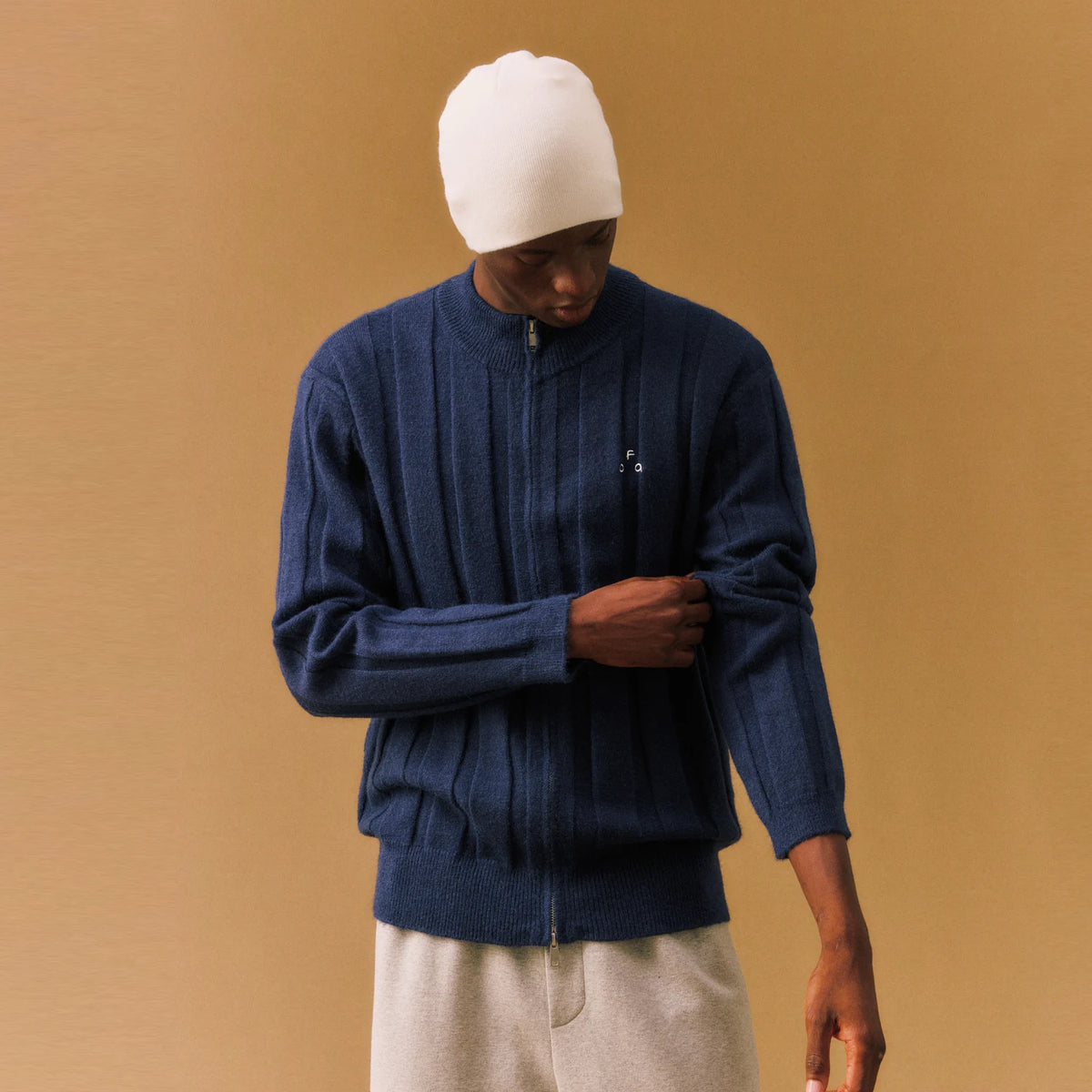 FPA Ribbed Knit Zip Jacket