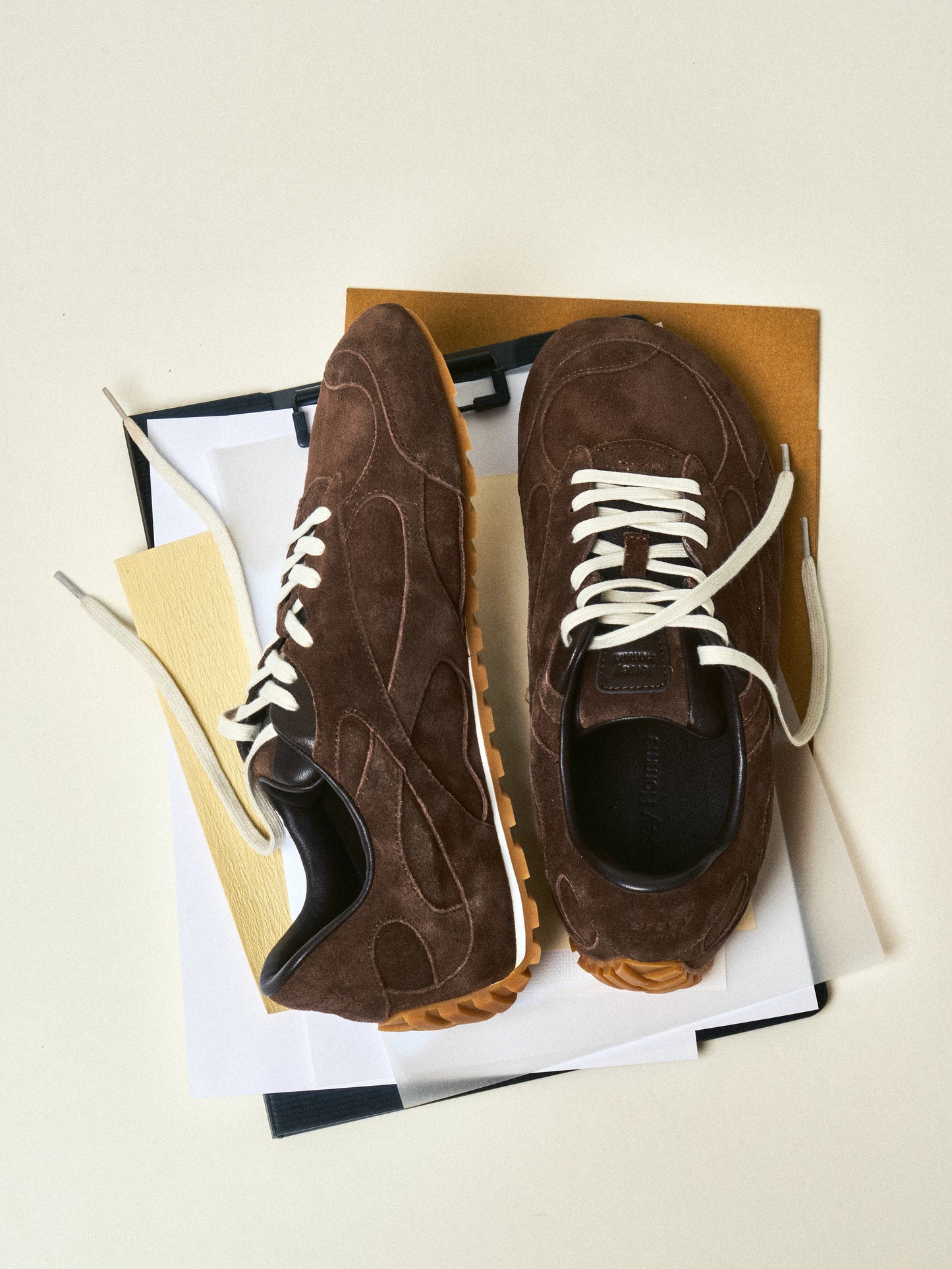 Italian Suede Wide-Fit German Trainer Sneakers
