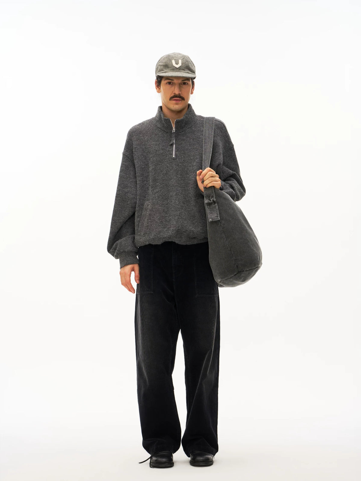 Half-Zip Relaxed Pullover