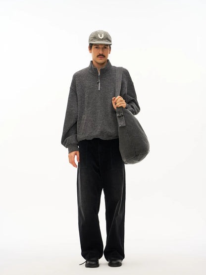 Half-Zip Relaxed Pullover