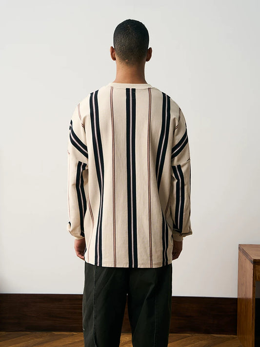 Striped Relaxed Long Sleeve Shirt product view