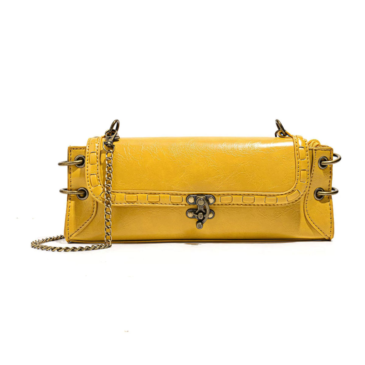 Antique Chain Lock Crossbody Bag product photo