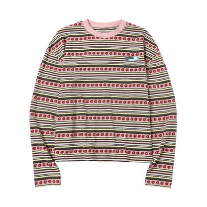 Striped Graphic Knit Sweater