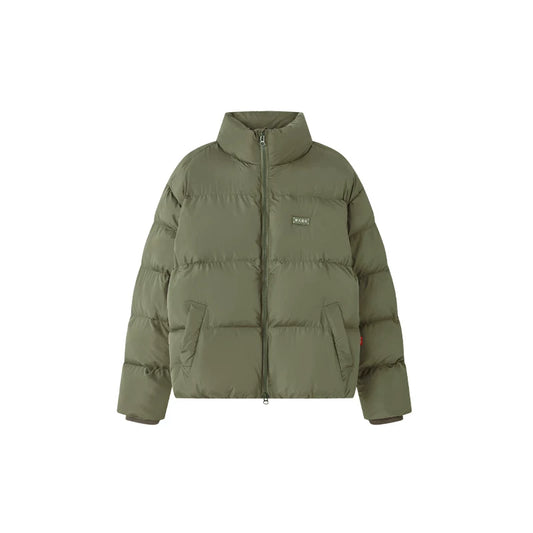Stand-Collar Cropped Puffer Jacket - view 1