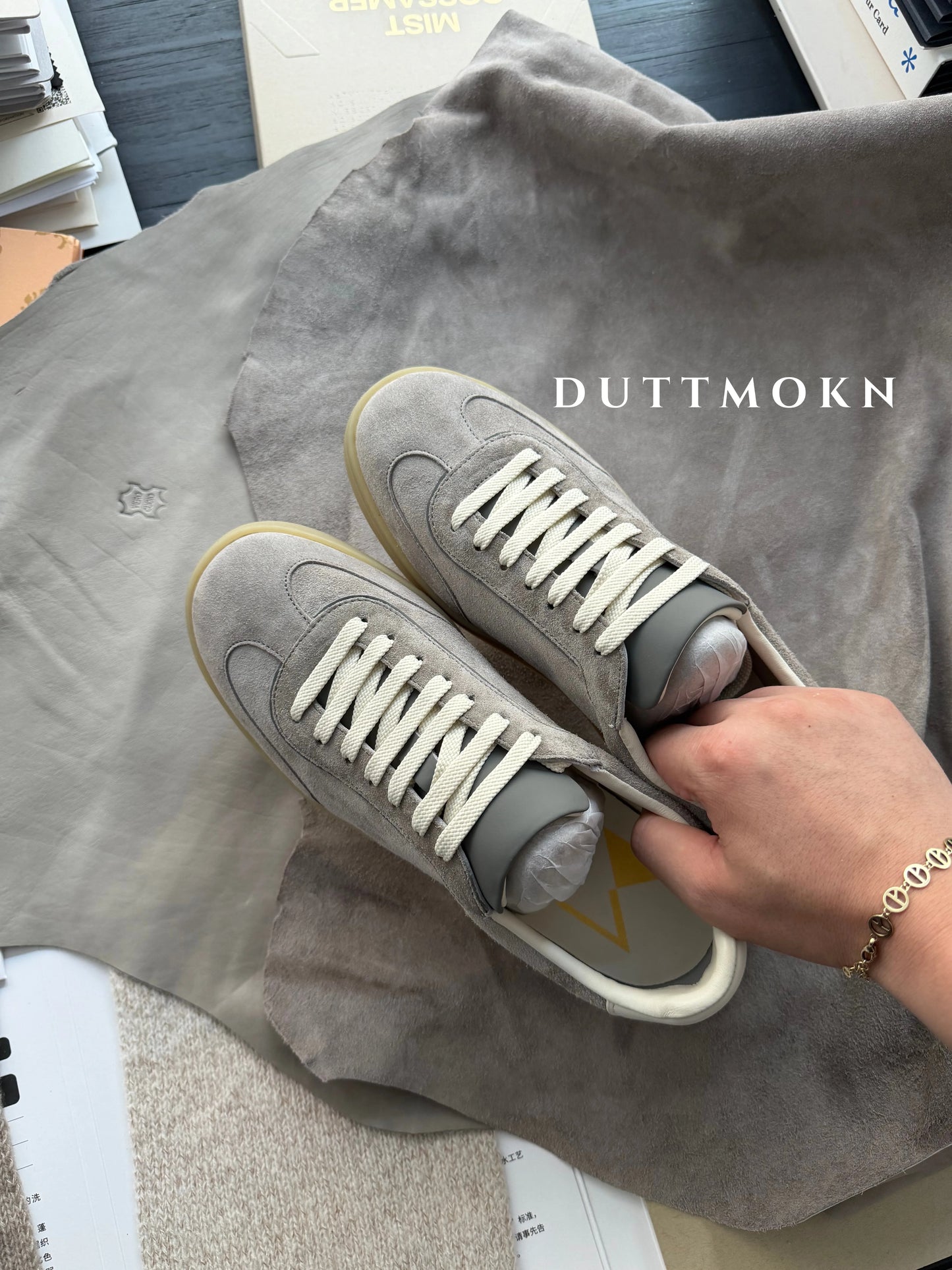 Suede Leather German Trainer Sneakers