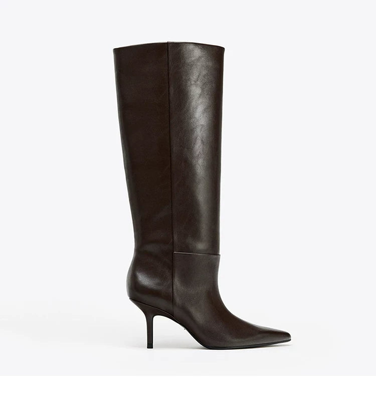 Women's Pointed Toe Stiletto Knee-High Boots