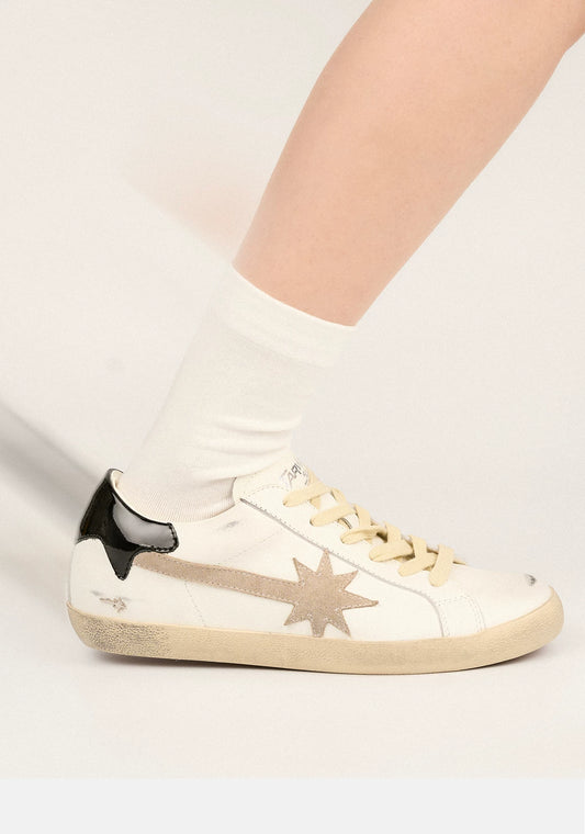 Black-Tail Meteor distressed flat shoes