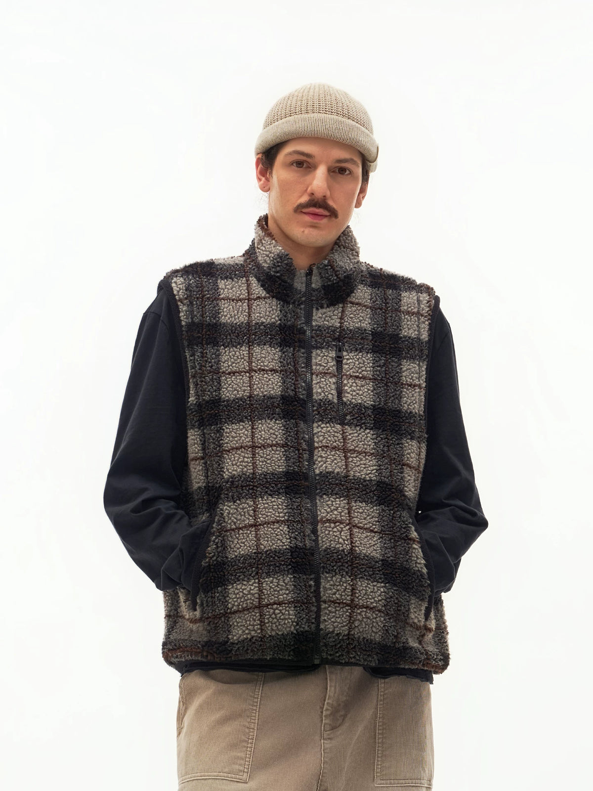 Reversible Fair Isle Fleece Vest