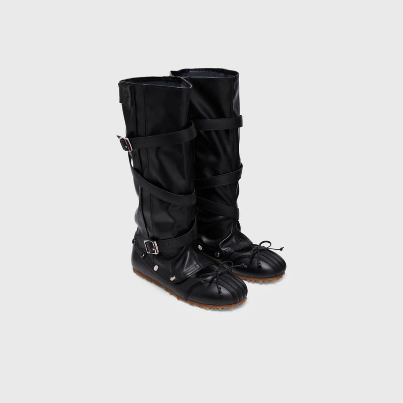 Women's Convertible Leather Ballet Tall Boots