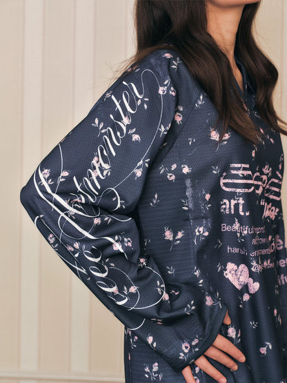 Printed Raglan Long Sleeve T-Shirt