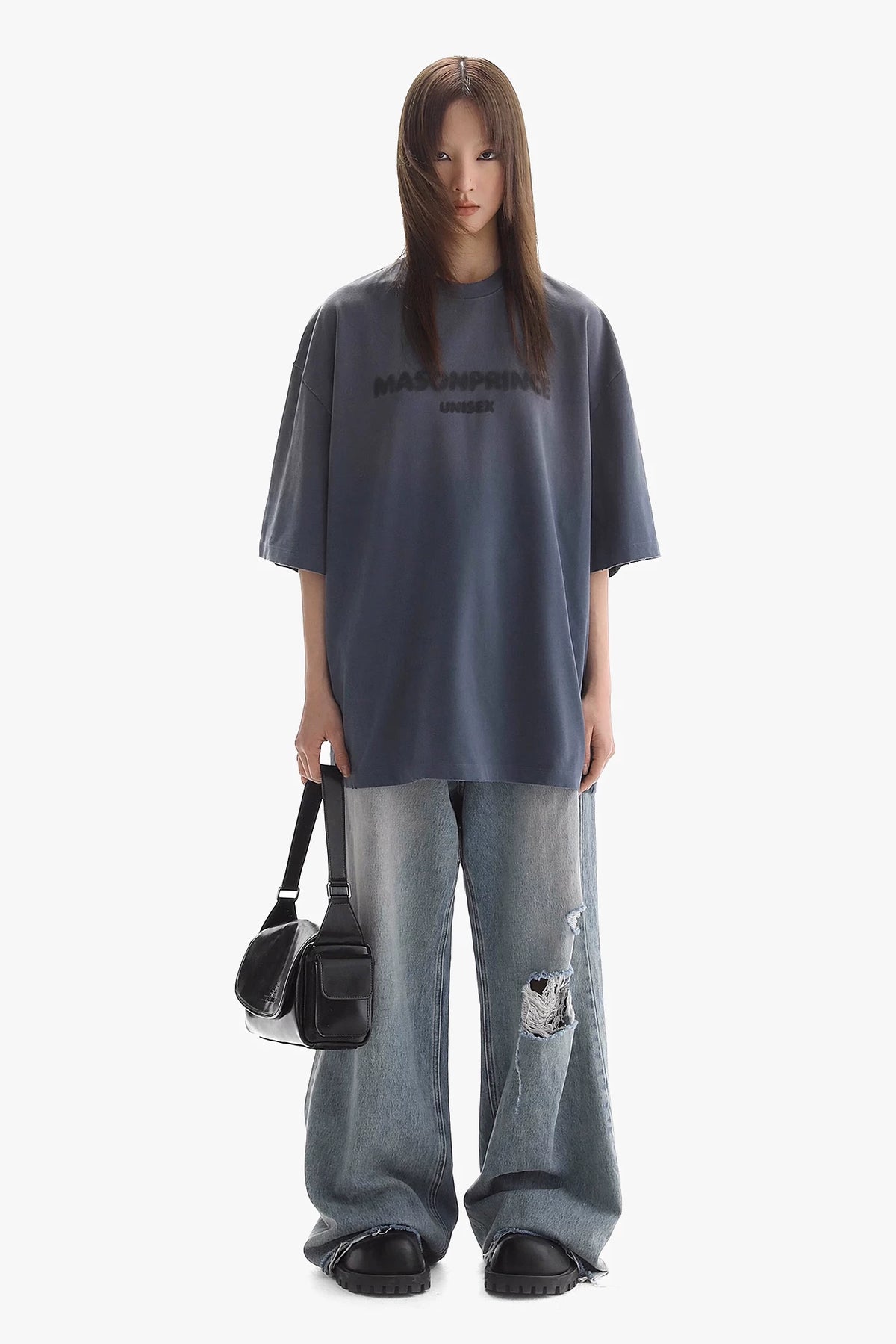 MASONPRINCE Blurred Graphic Cotton T-Shirt