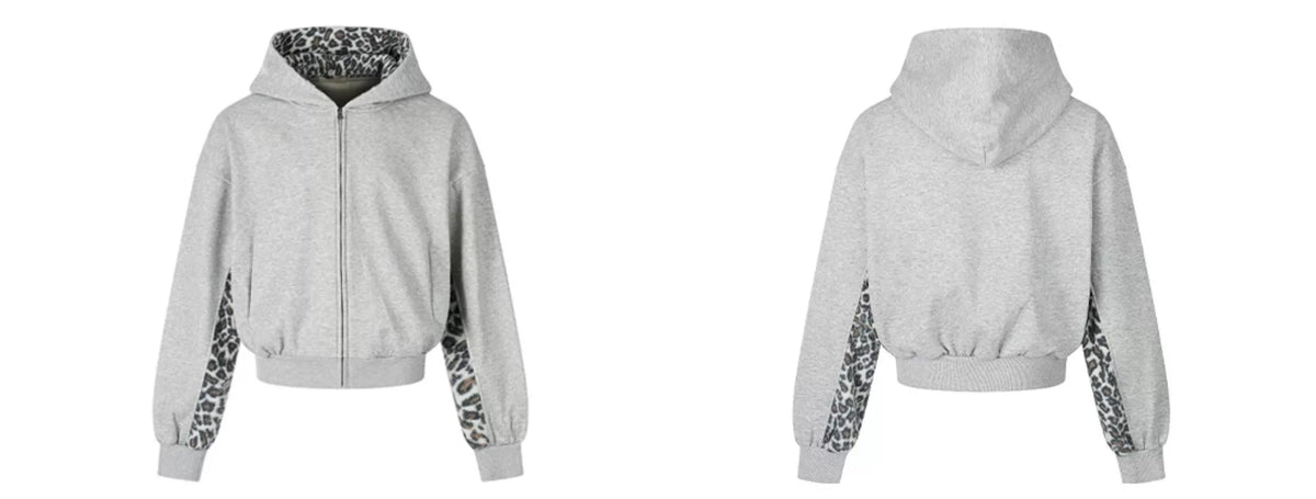 Unisex Leopard Panel Fleece Set