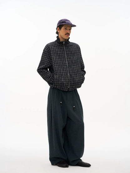 Relaxed Wide-Leg Trousers