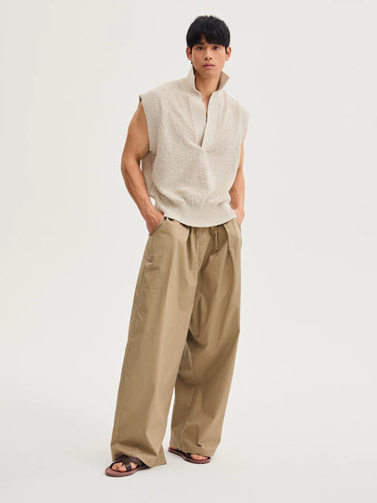 Unisex Relaxed Curved-Leg Lounge Pants