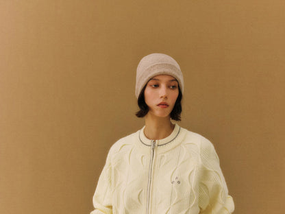 FPA Wave Cable Round-Neck Zip Sweater