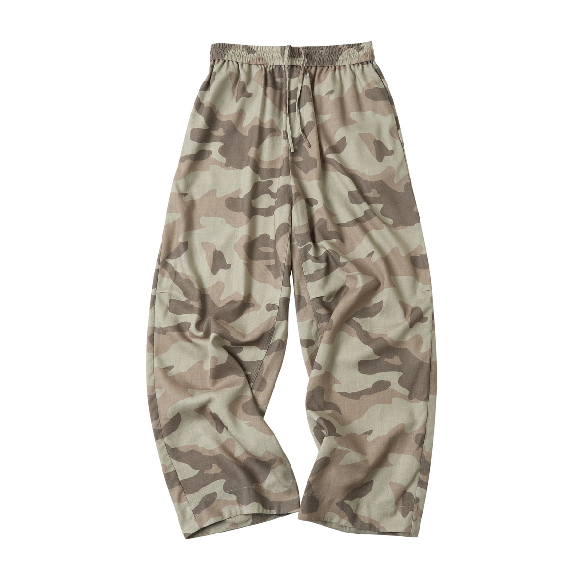 Camouflage Print Straight Leg Pants