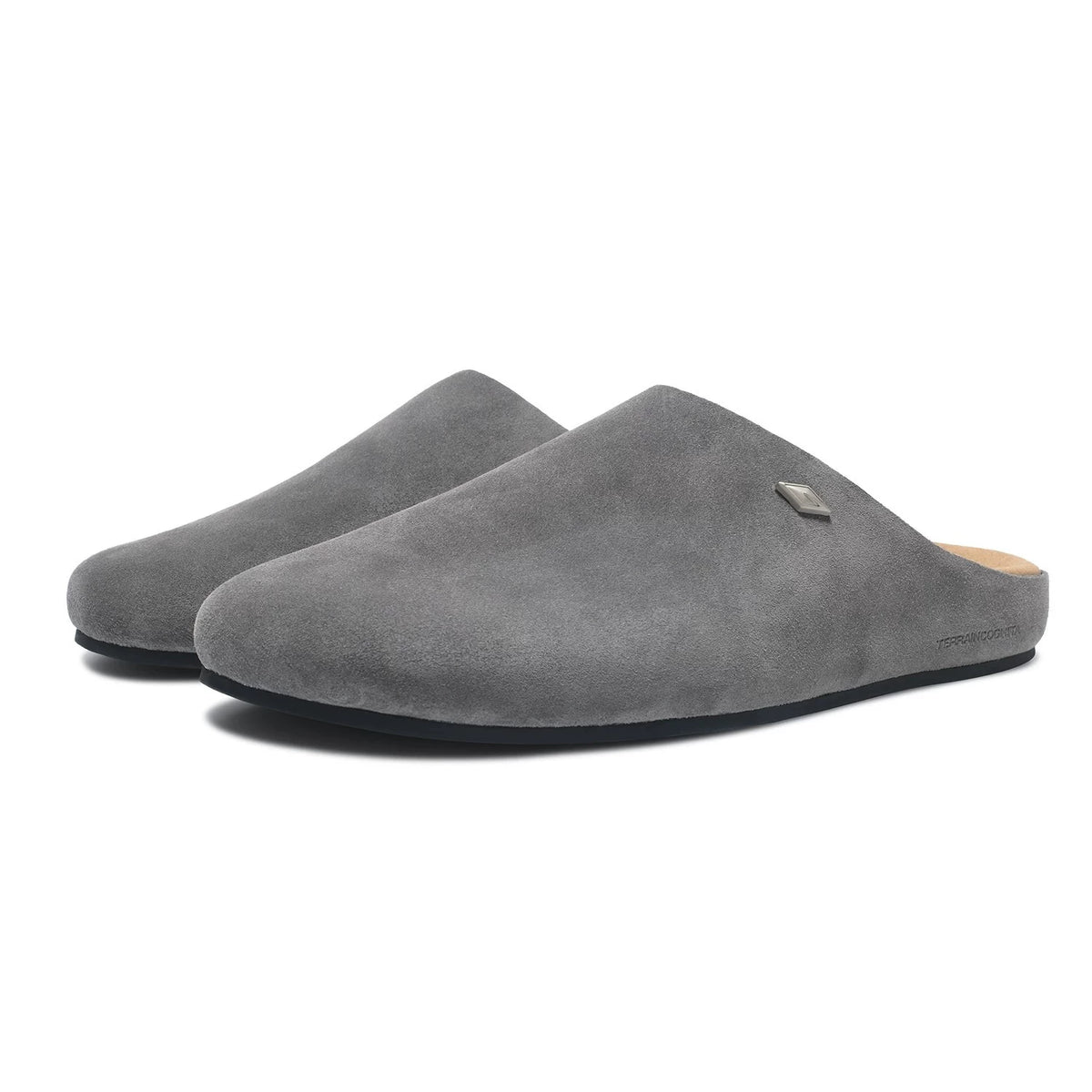 Suede Clogs with Cushioned Footbed