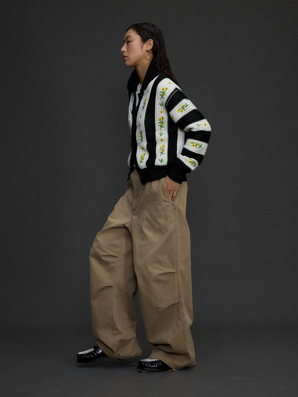 Washed Balloon Pocket Cargo Pants