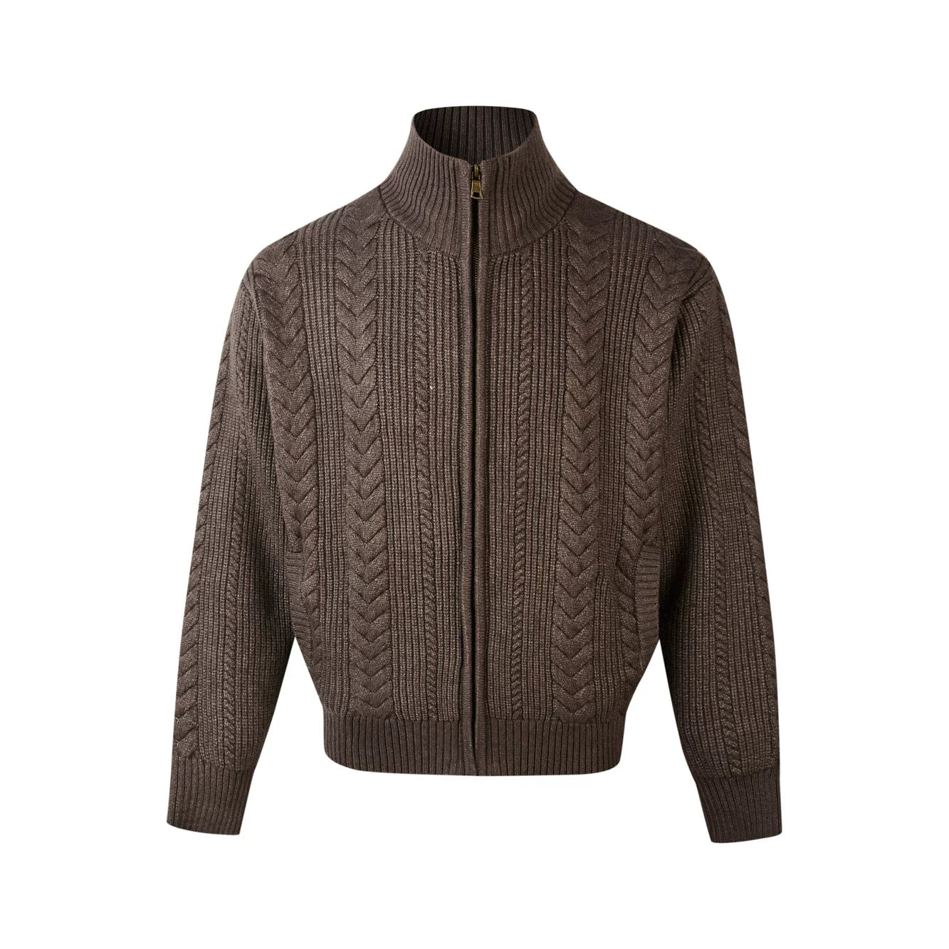 Textured Cable Knit Cardigan