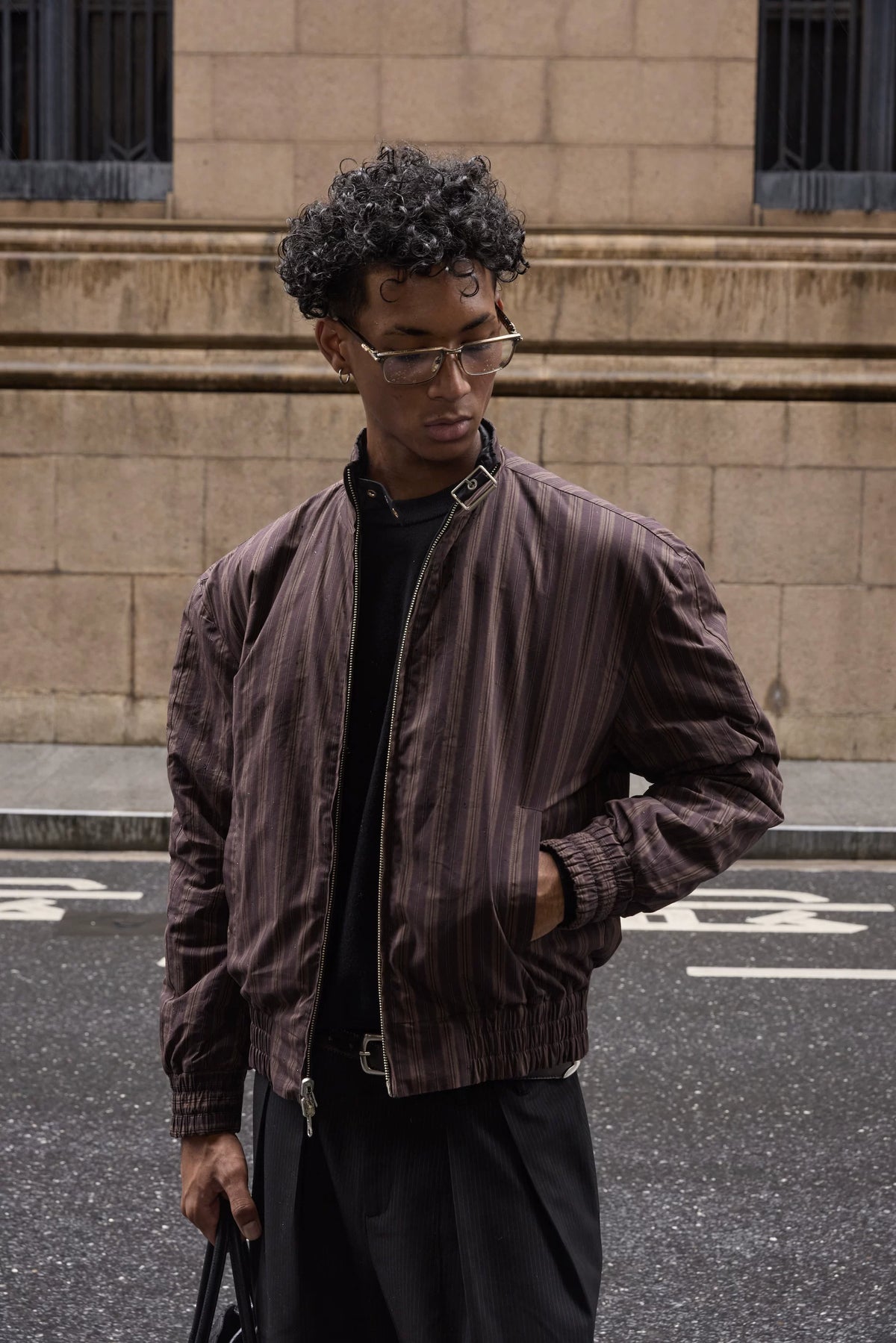 VLABMADE Reversible Waxed Harrington Jacket - 360 view 7