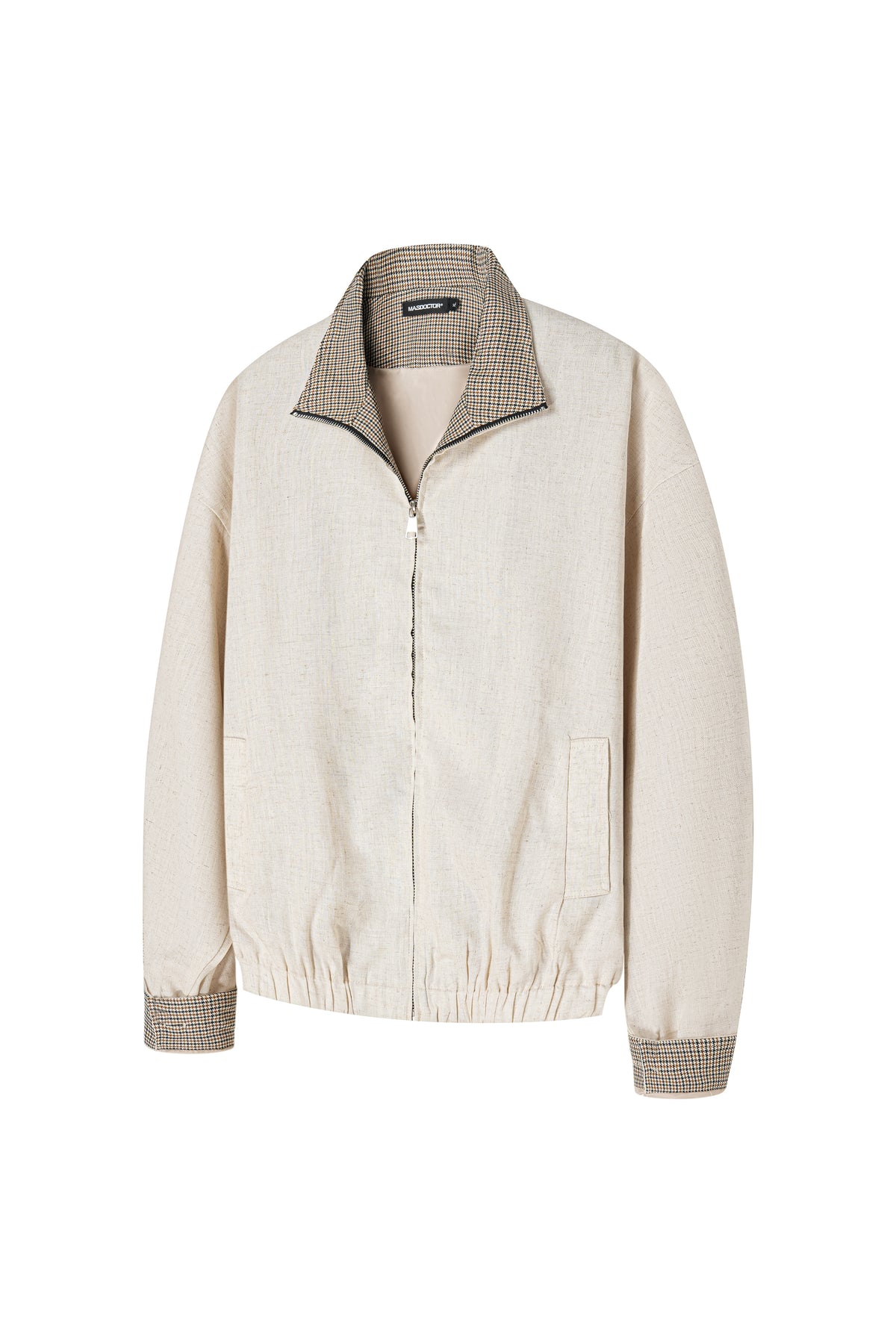 Heritage Linen-Blend Stand Collar Jacket