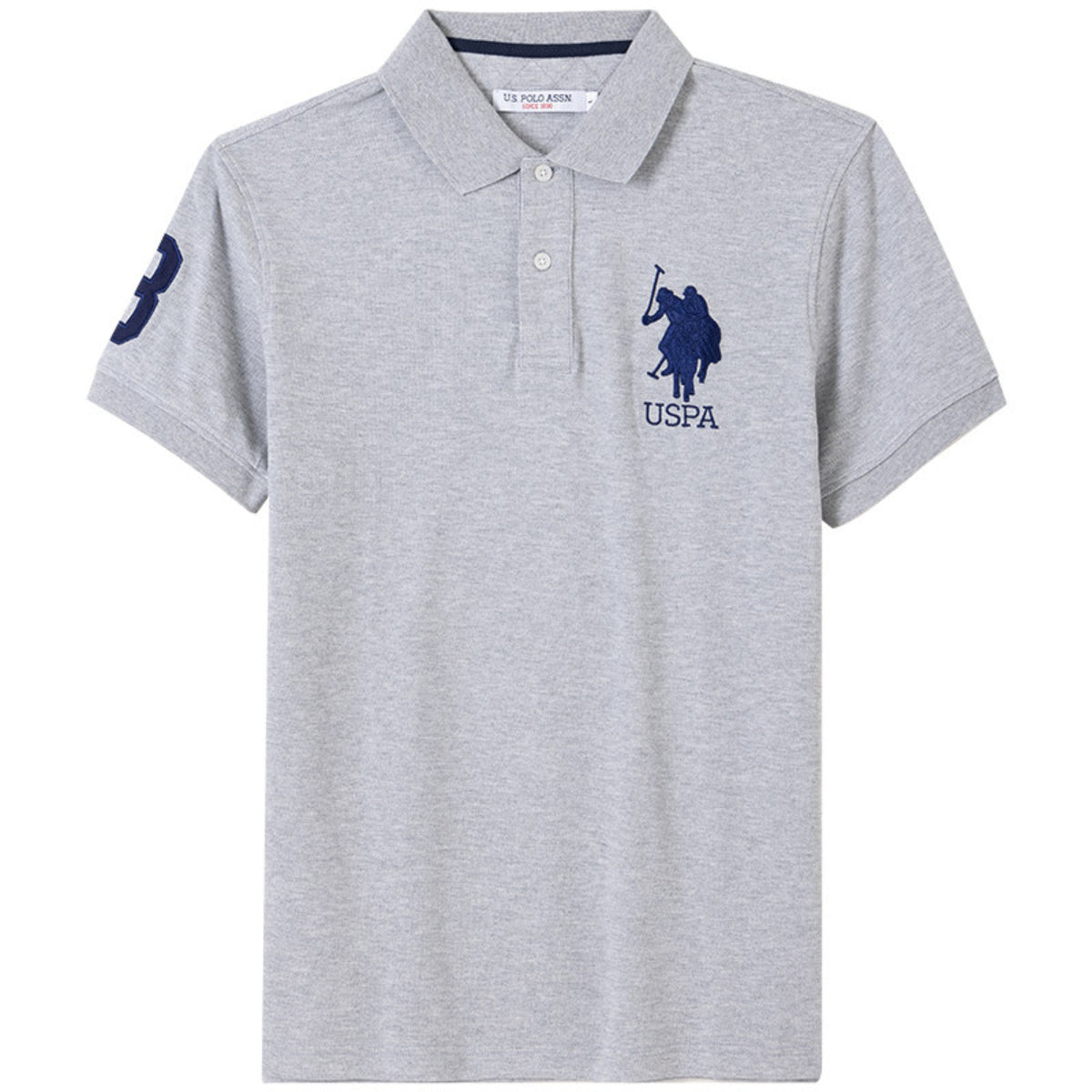 Embroidered Chest Logo Cotton Pique Polo Shirt - view 14
