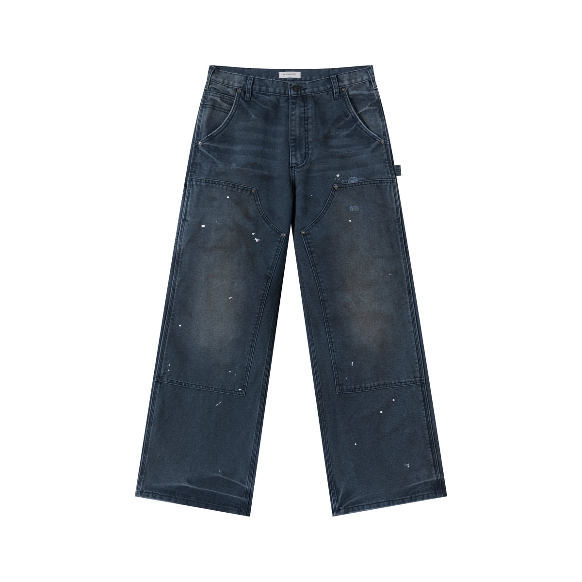 VLABMADE Distressed Double-Knee Work Pants