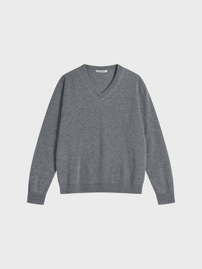 Wool Cashmere Crewneck Sweater