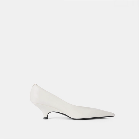 Women’s Sculptural Heel Pointed-Toe Pumps