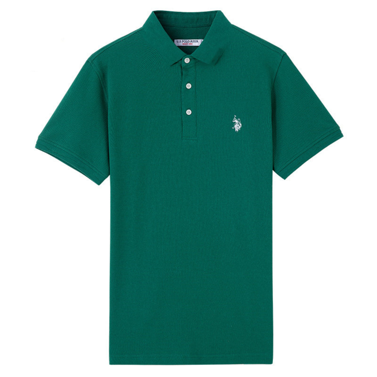 Embroidered Chest Logo Cotton Pique Polo Shirt - view 15