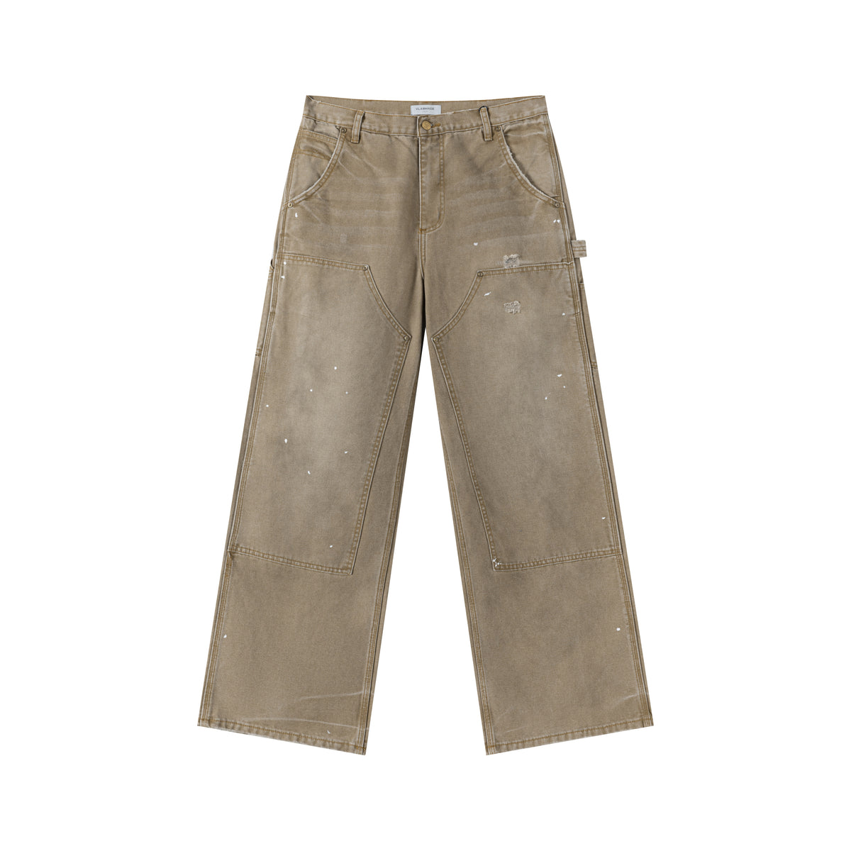 VLABMADE Distressed Double-Knee Work Pants