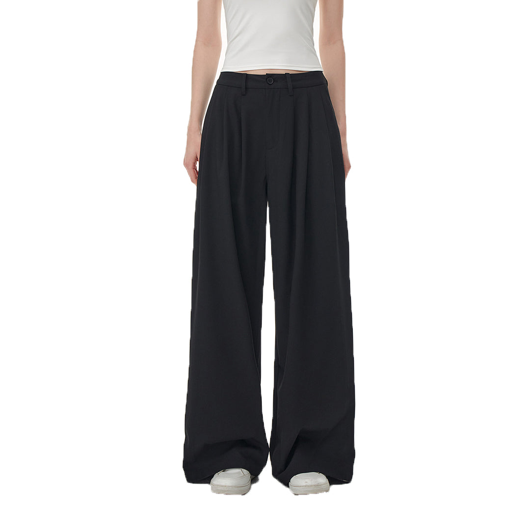 Tailored Pleated Wide-Leg Trousers - view 1