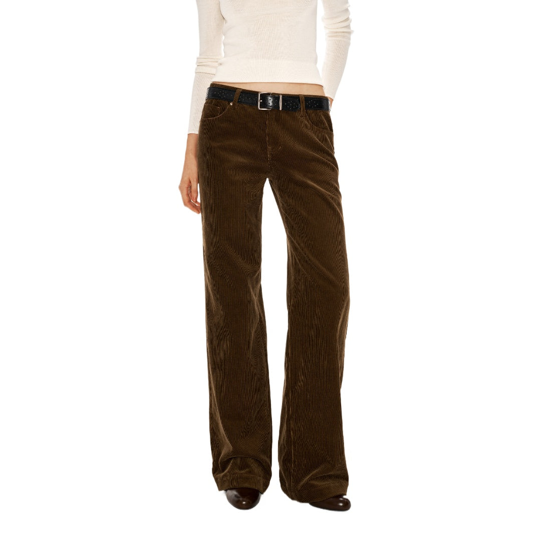 Straight Leg Corduroy Trousers