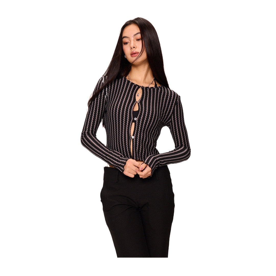 Striped Knit Top