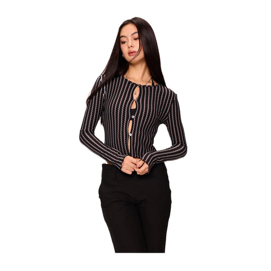Striped Knit Top