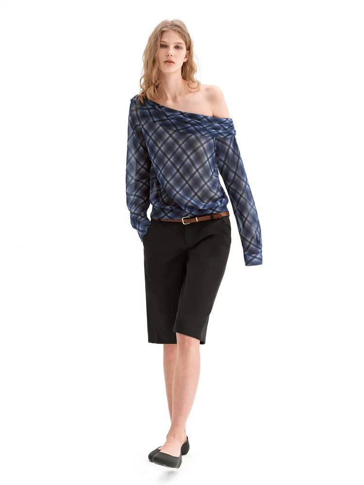 Asymmetric Off-Shoulder Blouse