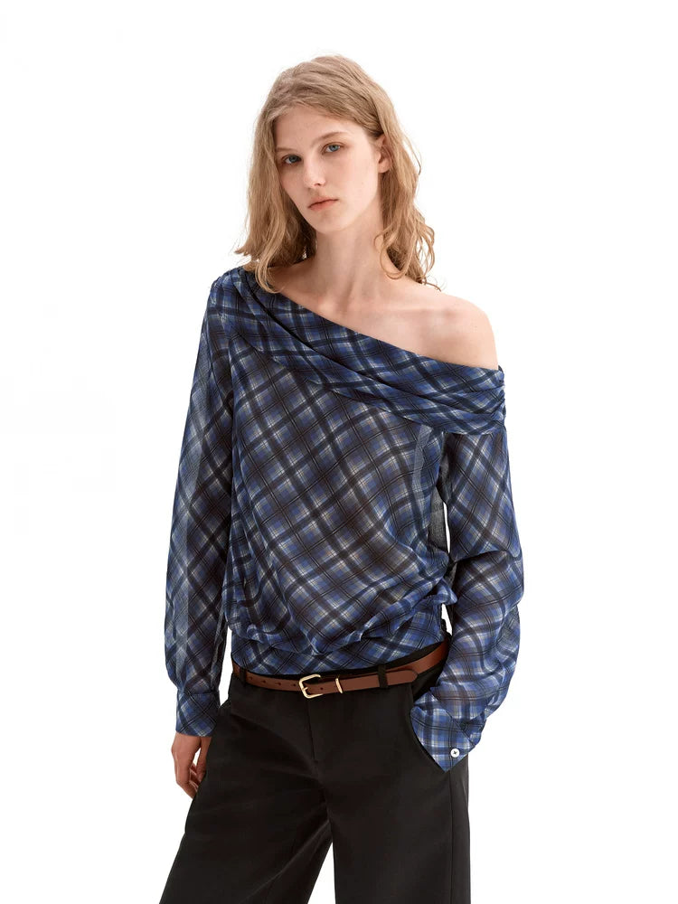 Asymmetric Off-Shoulder Blouse