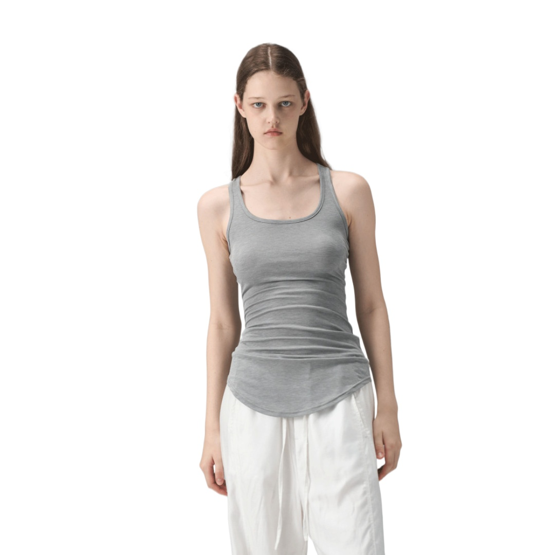 Acetate Long Tank Top