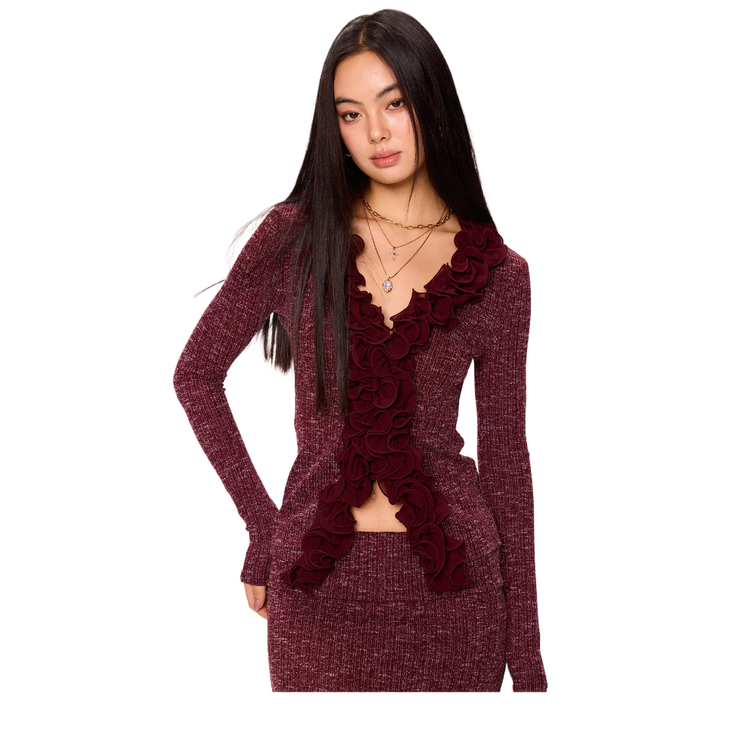 Knit Top & Bodycon Skirt Set