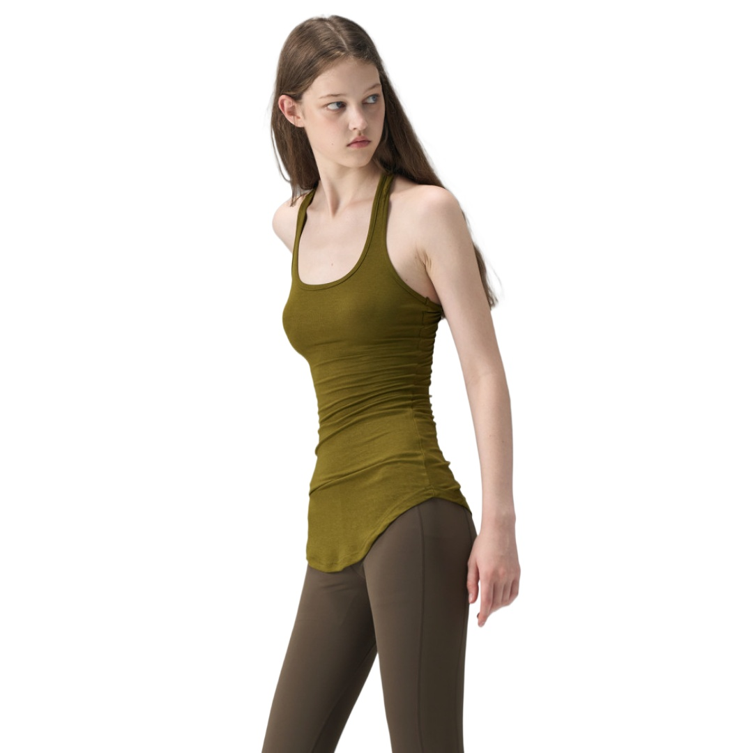 Acetate Long Tank Top