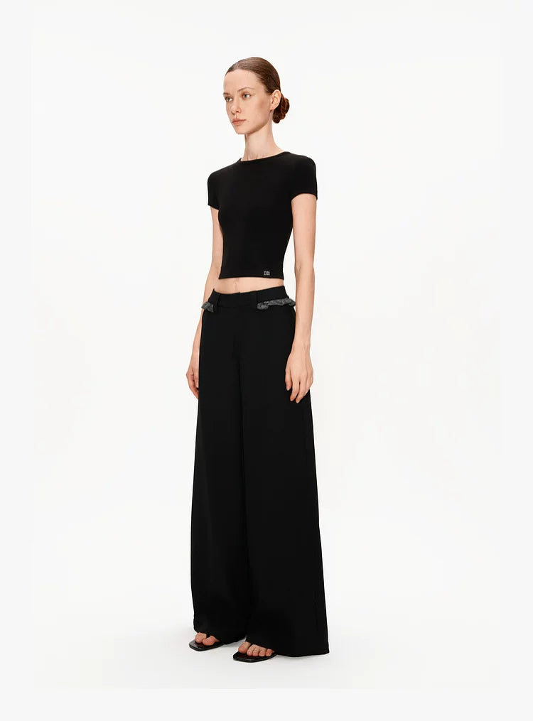 Backless Bow Knot Crop Top