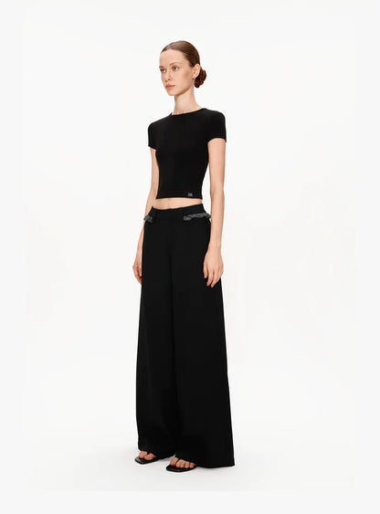 Backless Bow Knot Crop Top