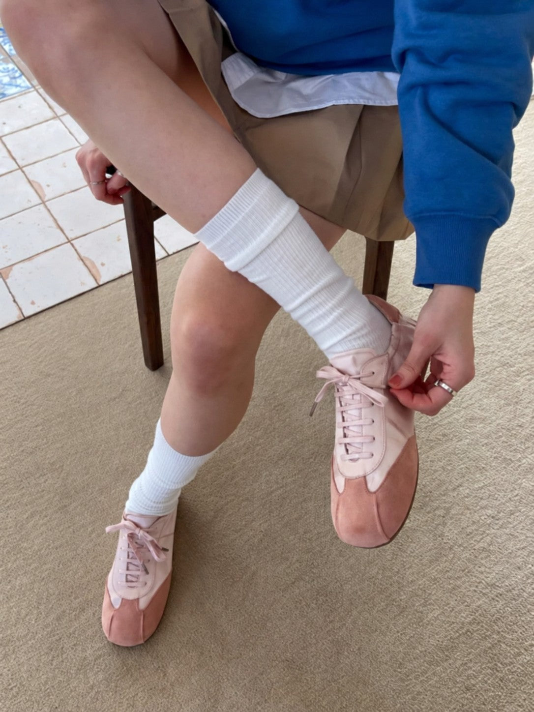Ballet Style German Trainer Sneakers - view 2