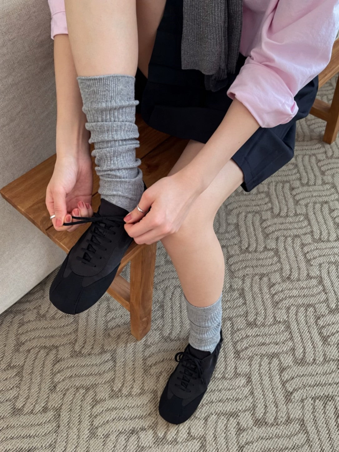 Ballet Style German Trainer Sneakers - view 3