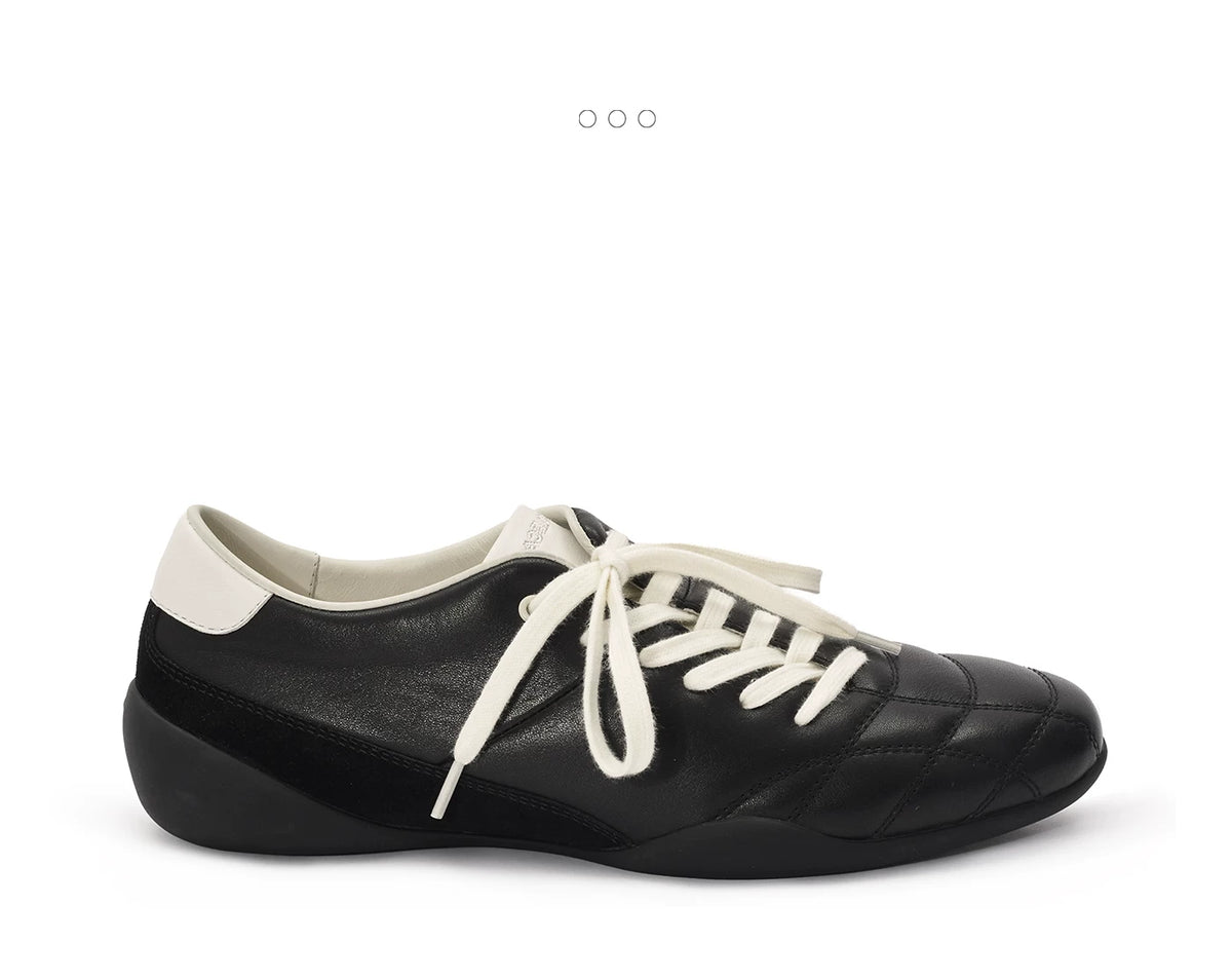 Black Low-Profile Trainer Sneakers