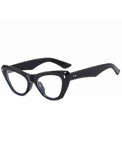 Black Triangular Cat-Eye Glasses
