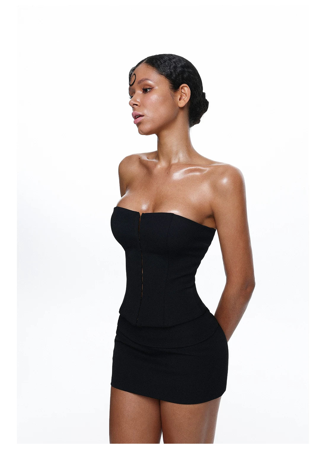 Blazer Skirt Bustier Set